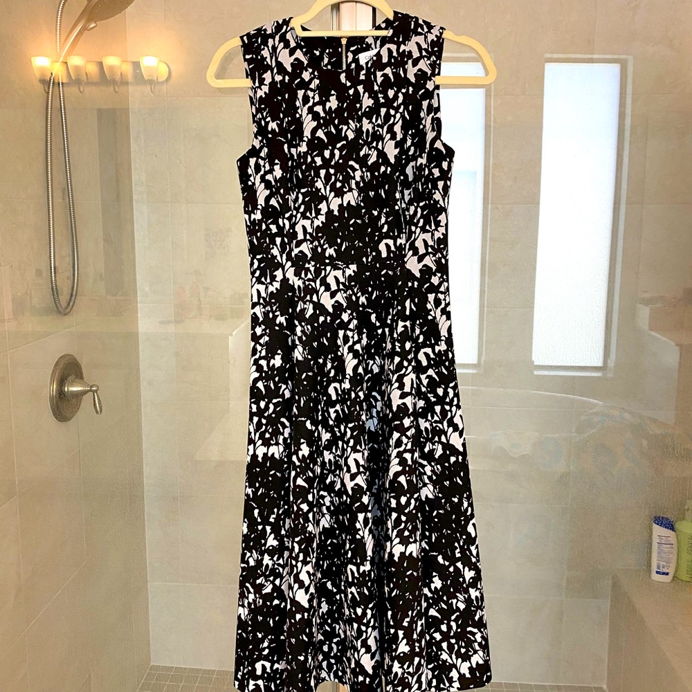 Calvin Klein midi a line dress